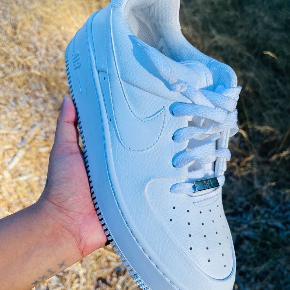 Nike Women’s Air Force 1 “white on white”